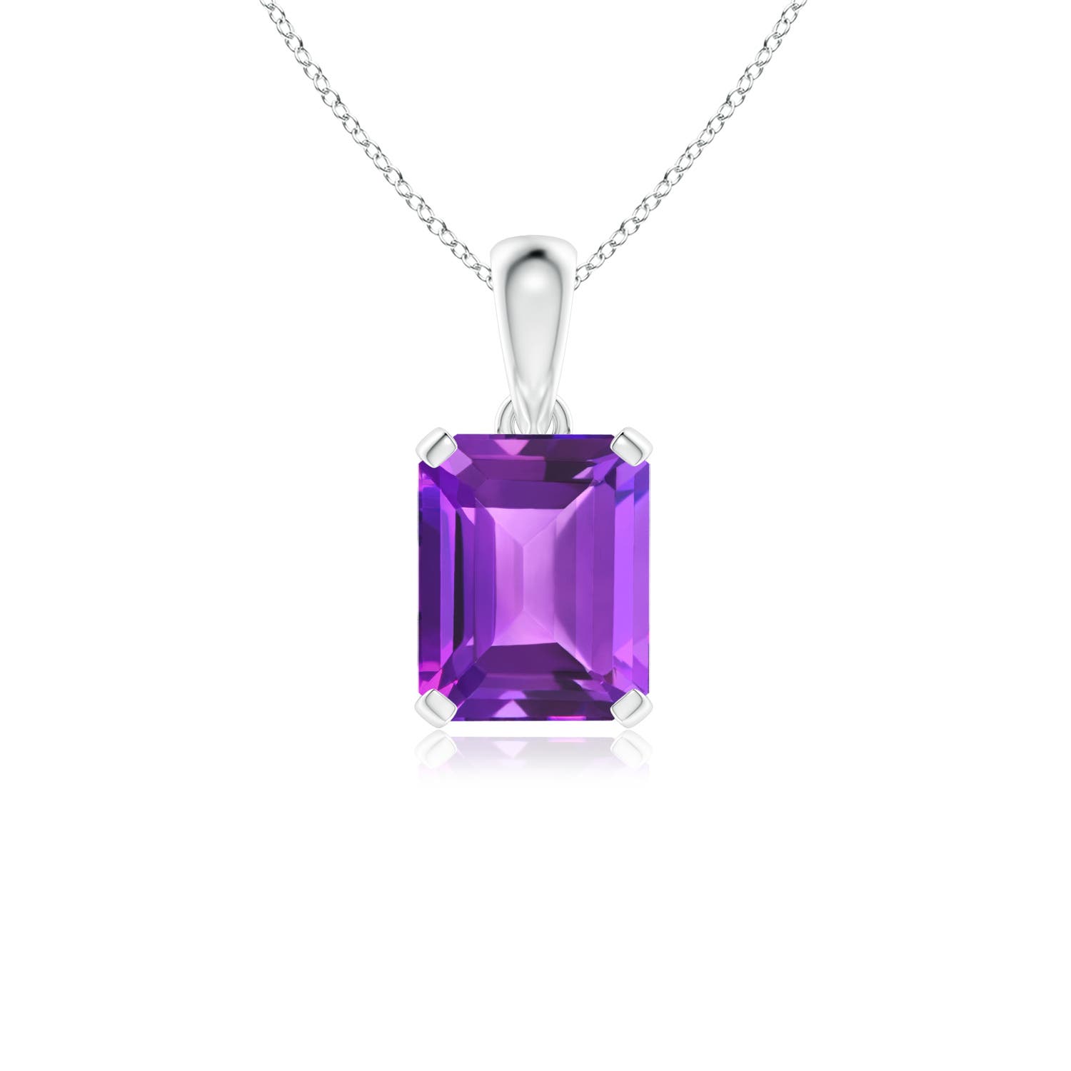 AAA - Amethyst / 2.9 CT / 14 KT White Gold