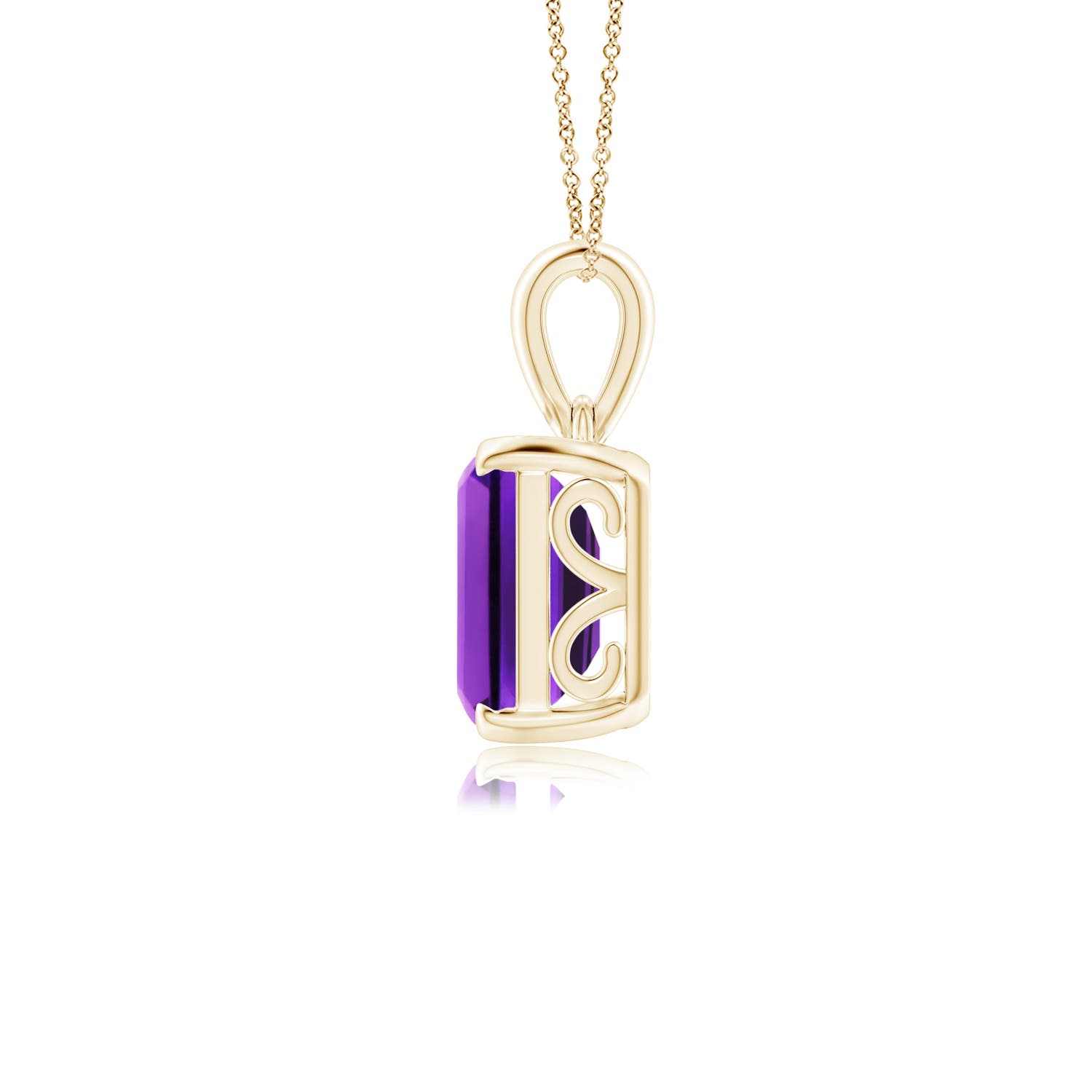 AAAA - Amethyst / 2.9 CT / 14 KT Yellow Gold