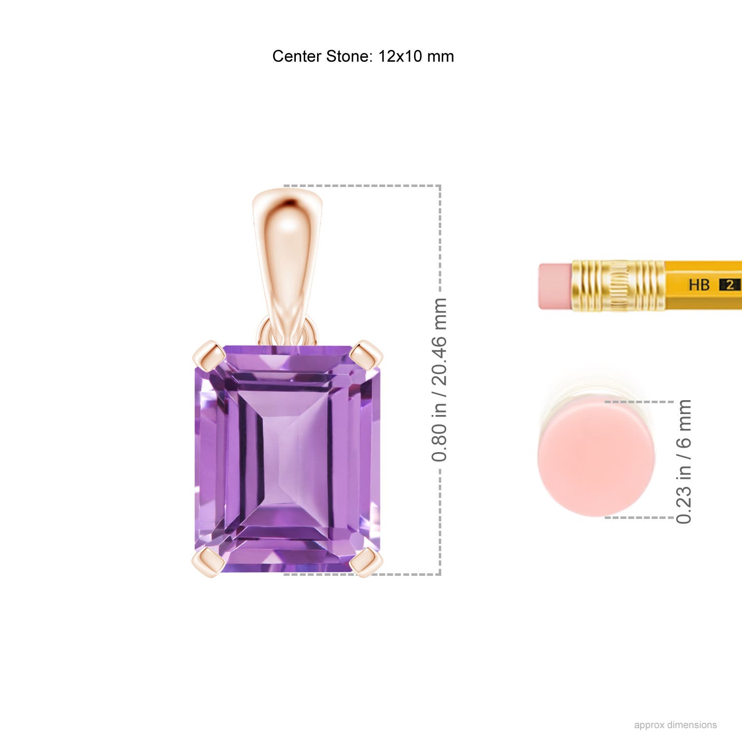 A - Amethyst / 5.3 CT / 14 KT Rose Gold