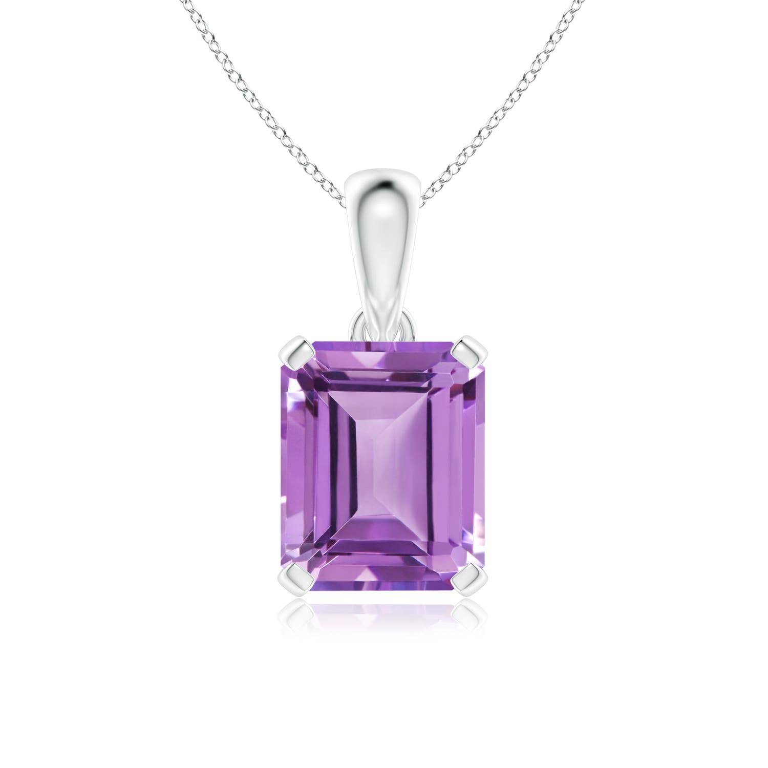 A - Amethyst / 5.3 CT / 14 KT White Gold