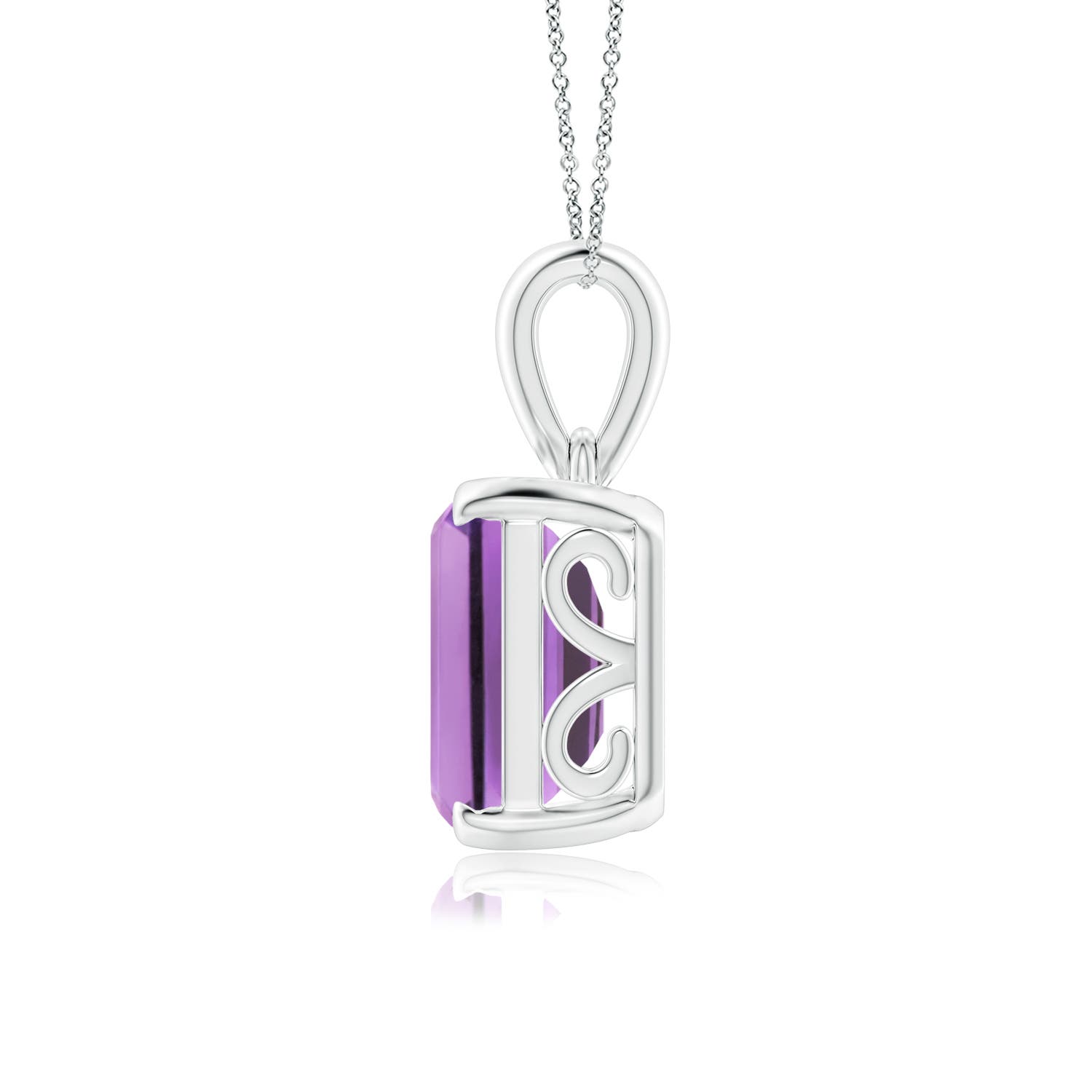 A - Amethyst / 5.3 CT / 14 KT White Gold