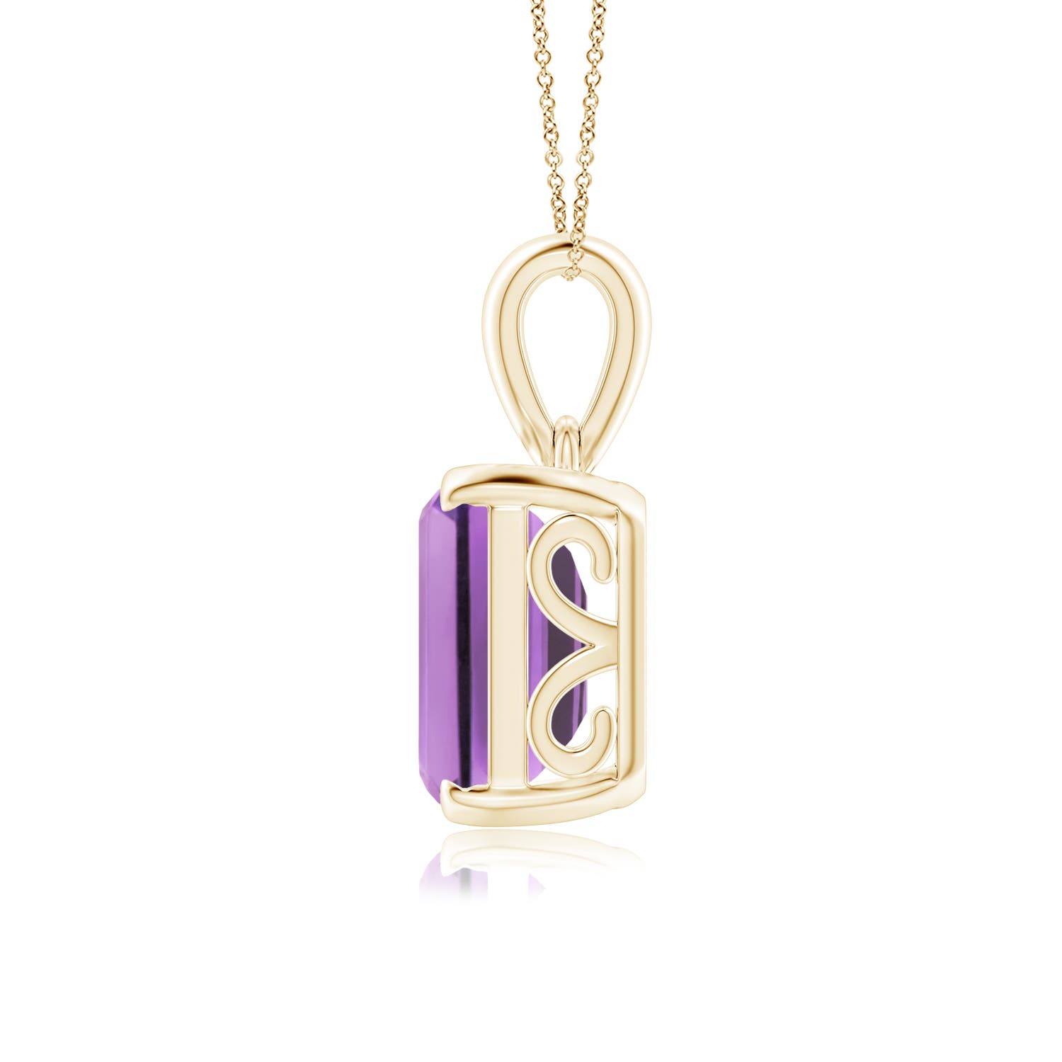 A - Amethyst / 5.3 CT / 14 KT Yellow Gold