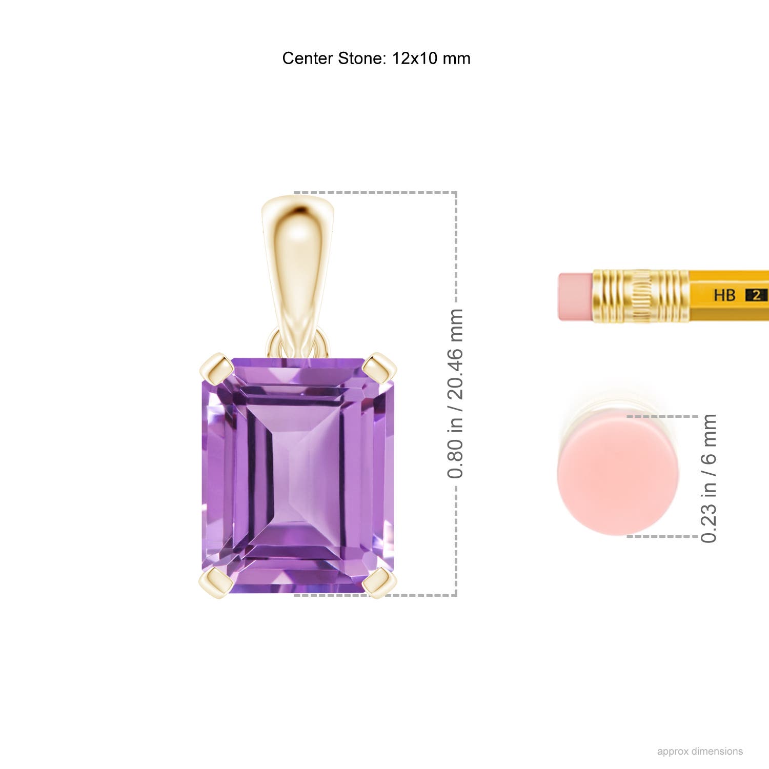 A - Amethyst / 5.3 CT / 14 KT Yellow Gold