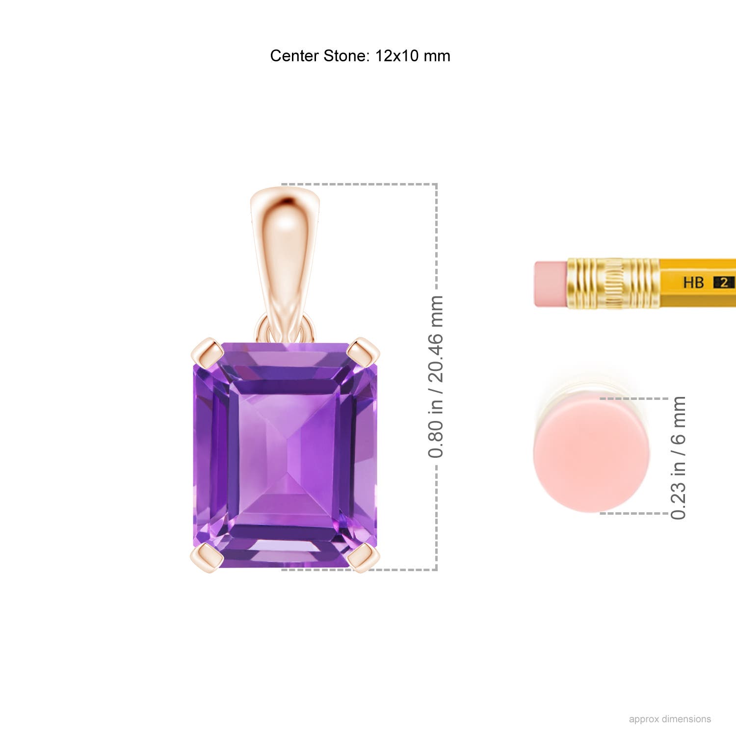 AA - Amethyst / 5.3 CT / 14 KT Rose Gold