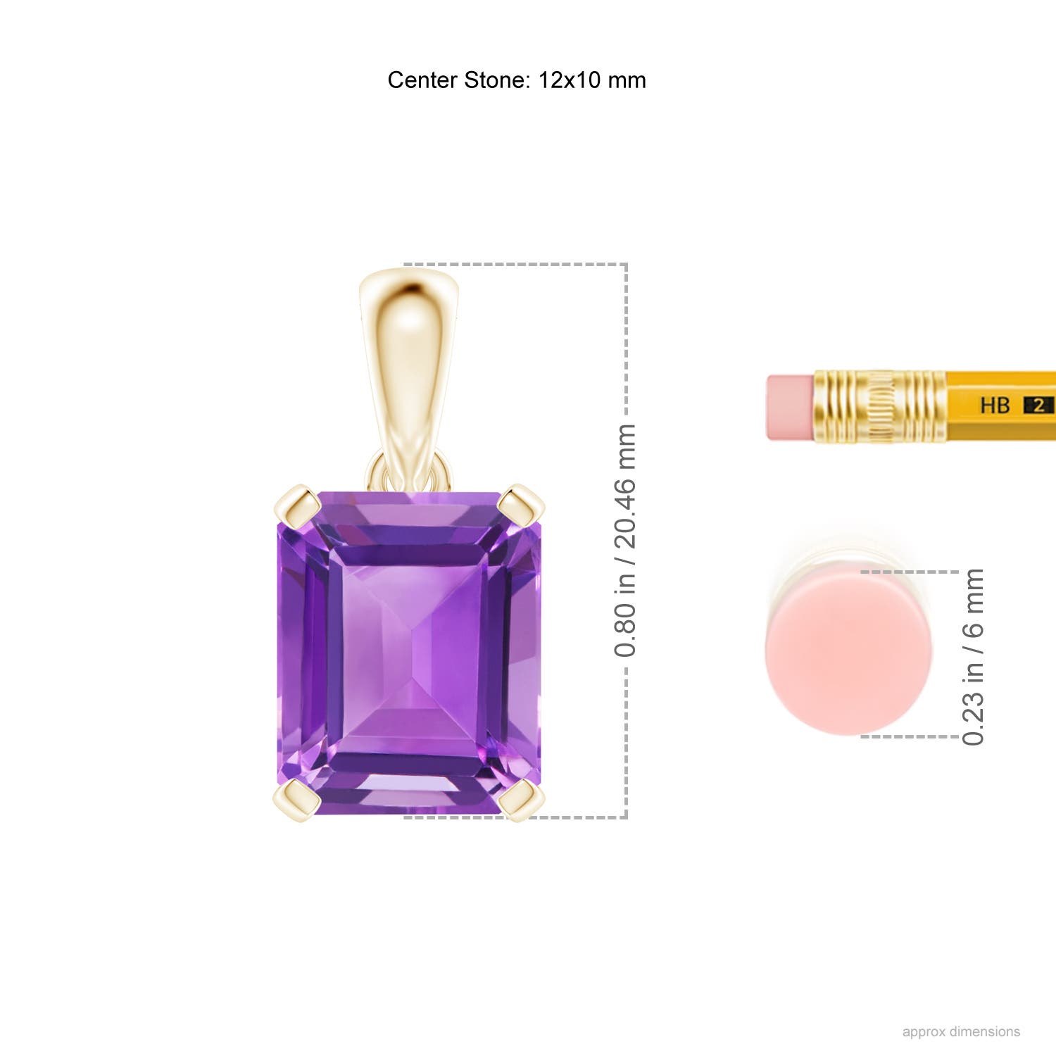 AA - Amethyst / 5.3 CT / 14 KT Yellow Gold