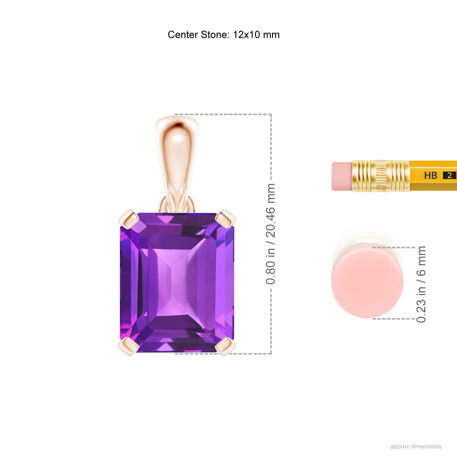 AAA - Amethyst / 5.3 CT / 14 KT Rose Gold