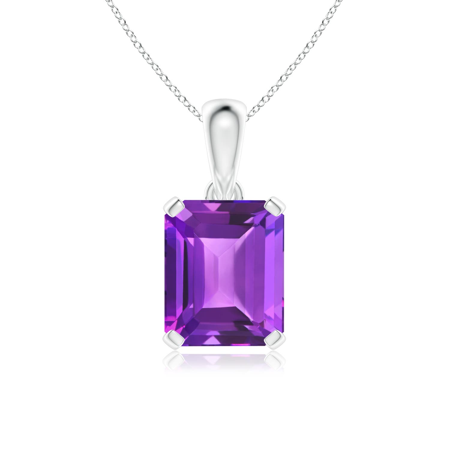 AAA - Amethyst / 5.3 CT / 14 KT White Gold