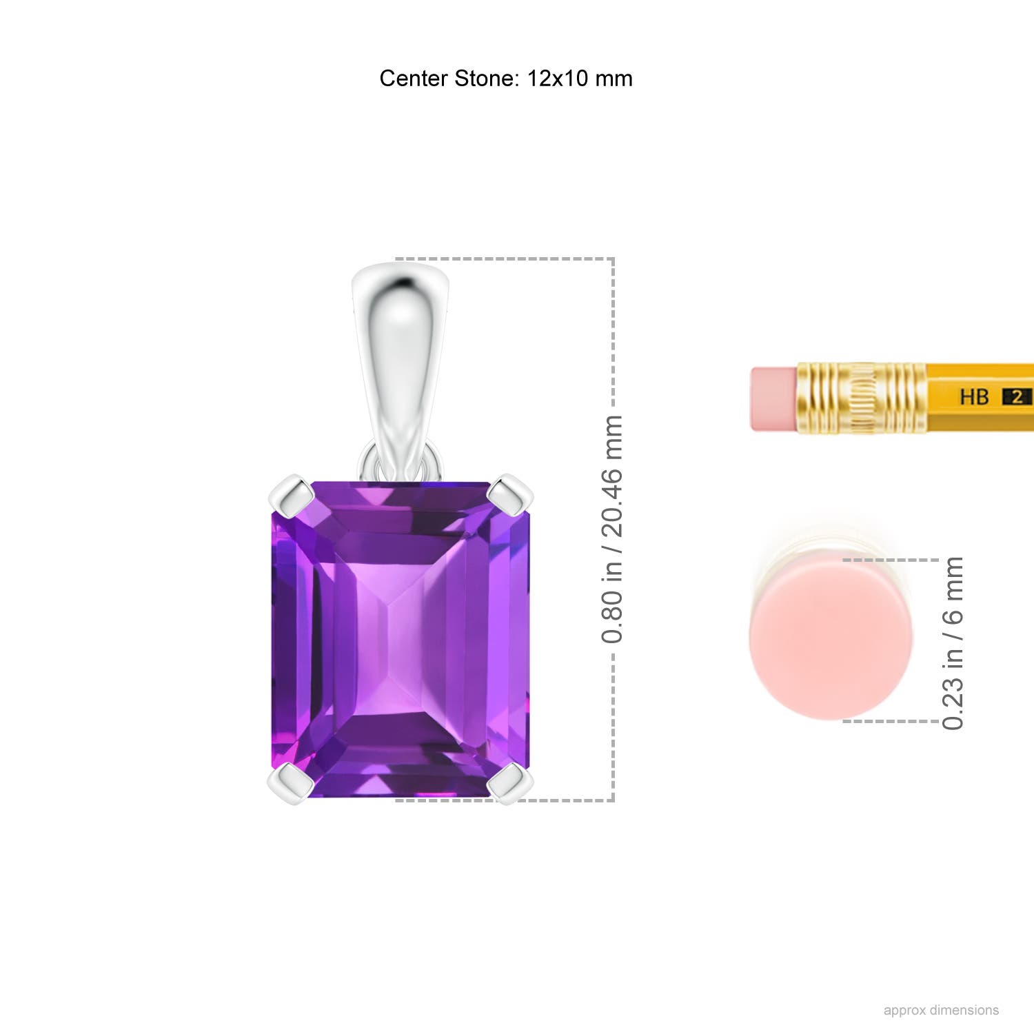 AAA - Amethyst / 5.3 CT / 14 KT White Gold