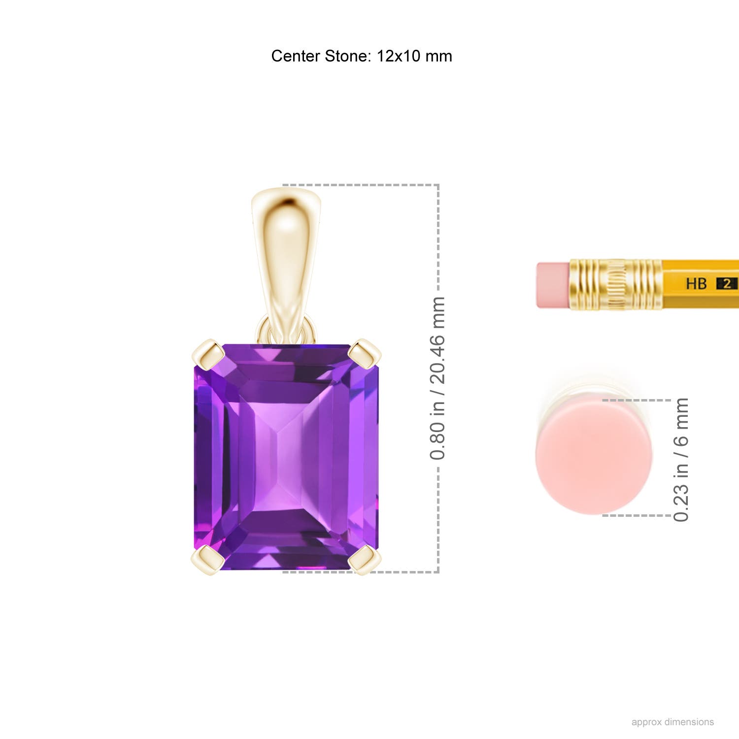 AAA - Amethyst / 5.3 CT / 14 KT Yellow Gold