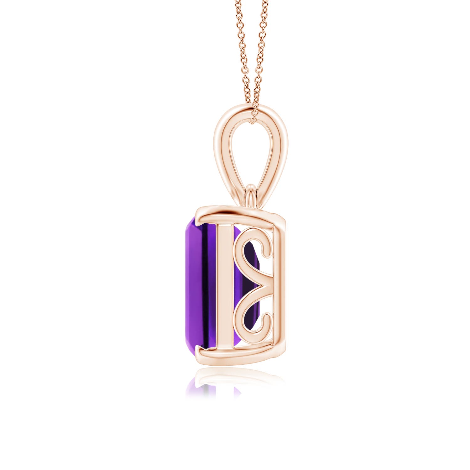 AAAA - Amethyst / 5.3 CT / 14 KT Rose Gold