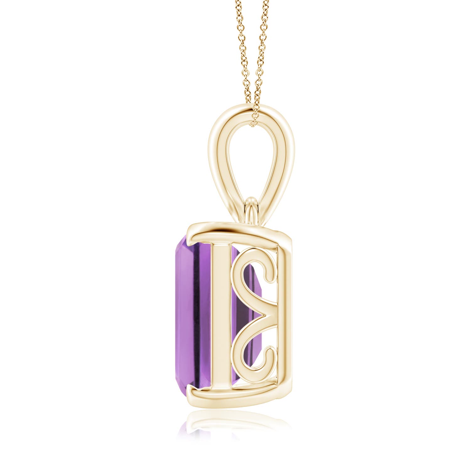 A - Amethyst / 9.6 CT / 14 KT Yellow Gold