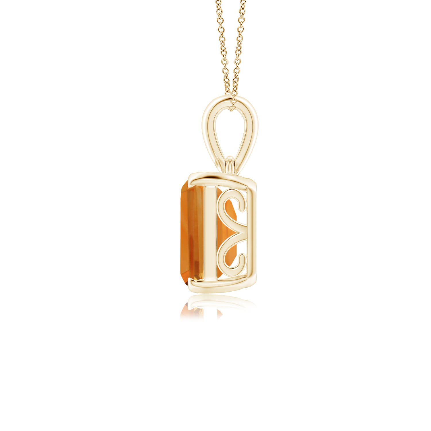 AA - Citrine / 3.1 CT / 14 KT Yellow Gold