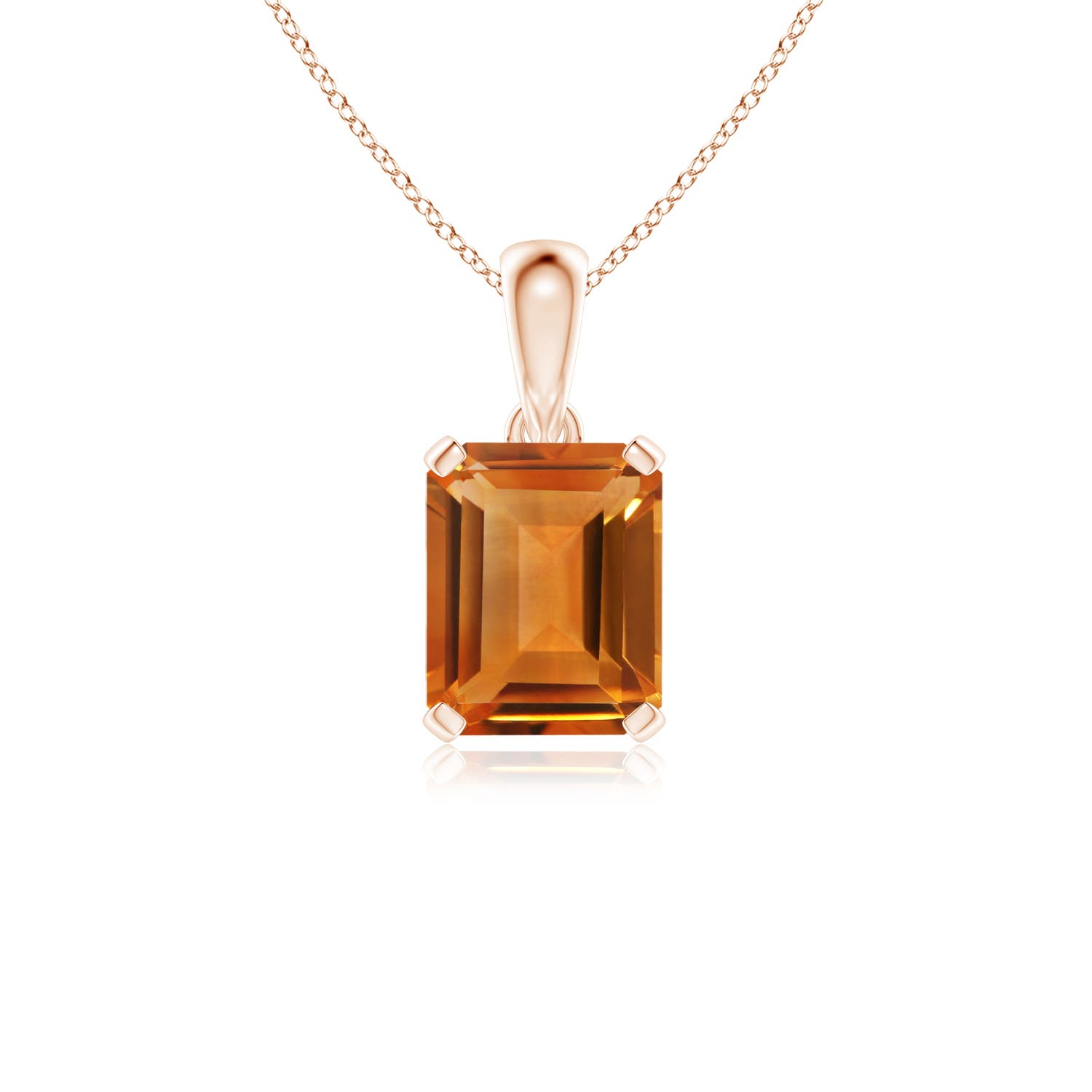 AAA - Citrine / 3.1 CT / 14 KT Rose Gold