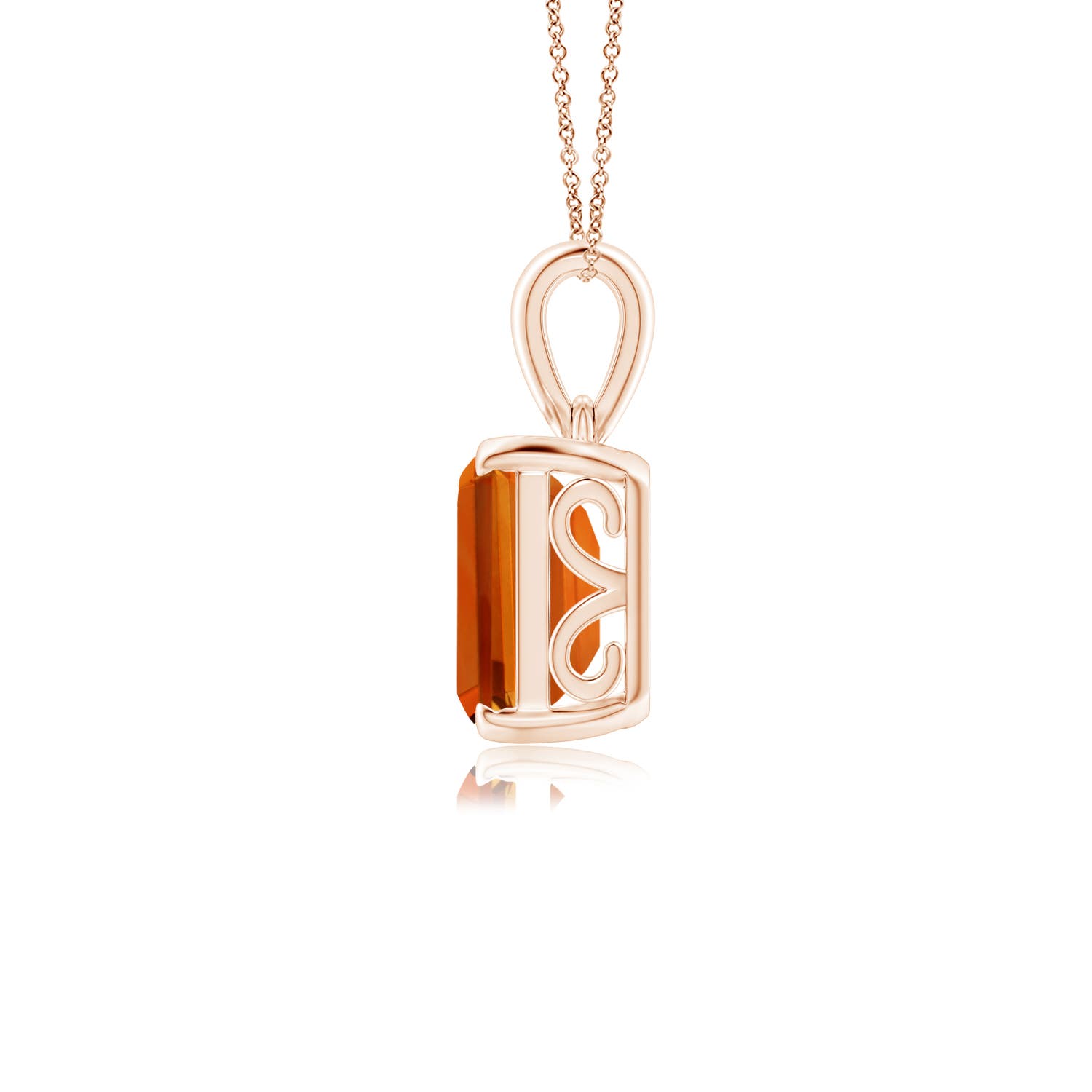 AAAA - Citrine / 3.1 CT / 14 KT Rose Gold