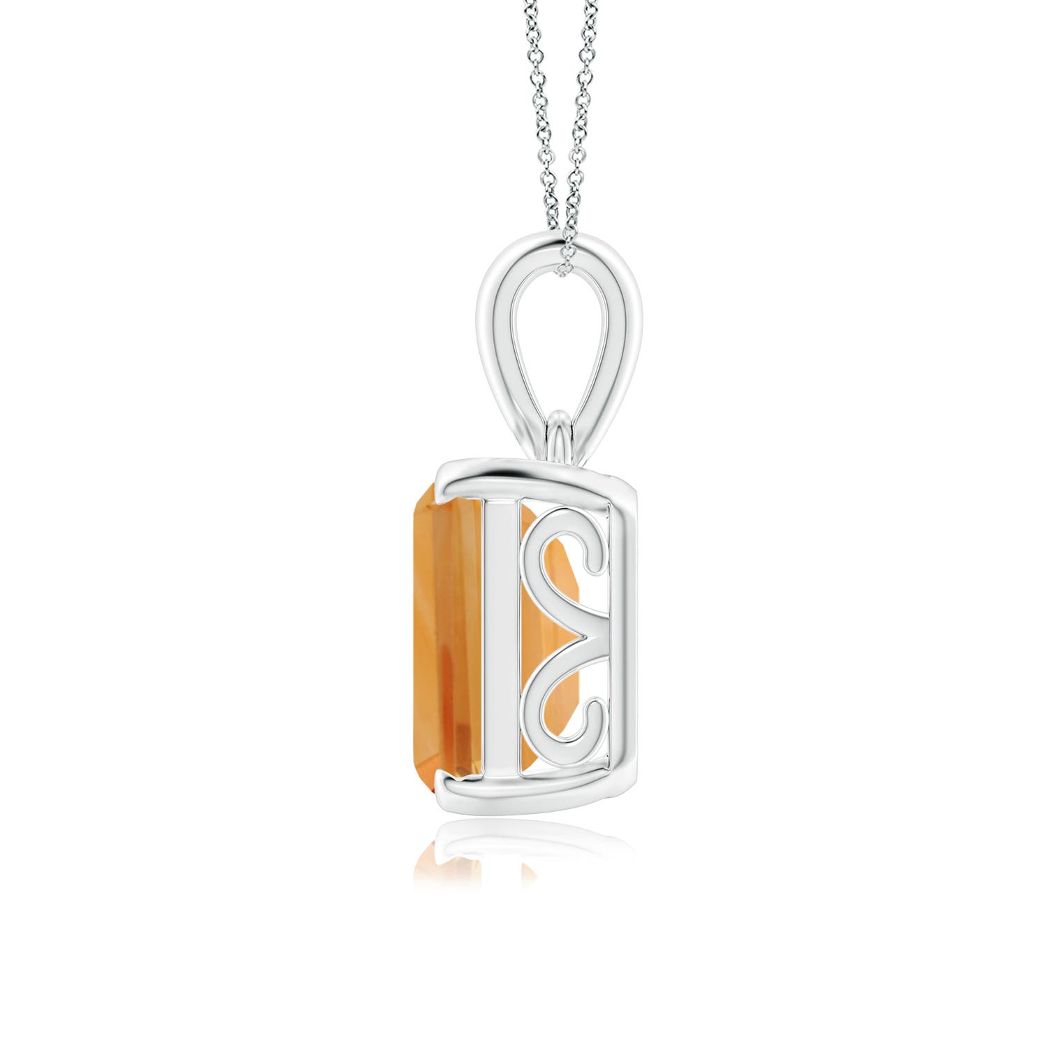 A - Citrine / 5.6 CT / 14 KT White Gold