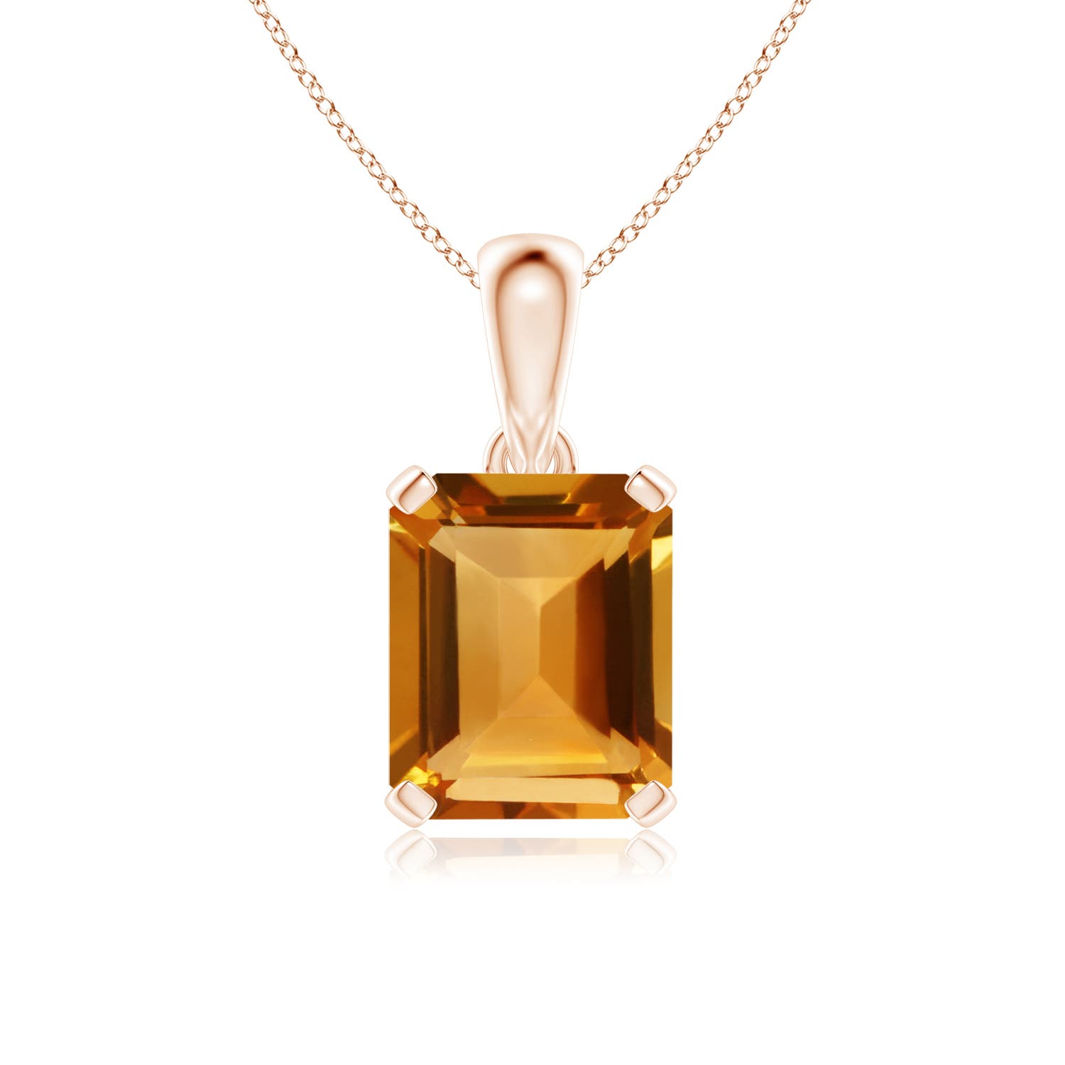 AA - Citrine / 5.6 CT / 14 KT Rose Gold