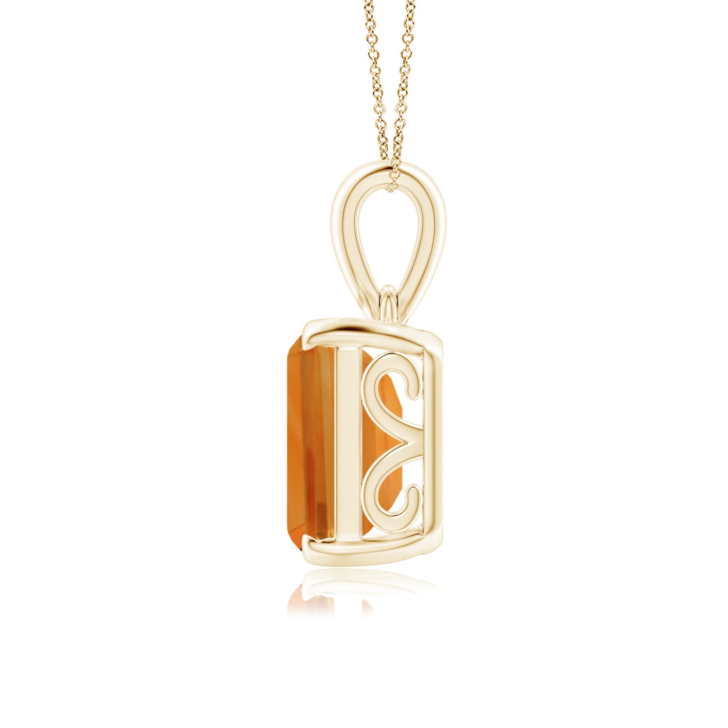 AA - Citrine / 5.6 CT / 14 KT Yellow Gold