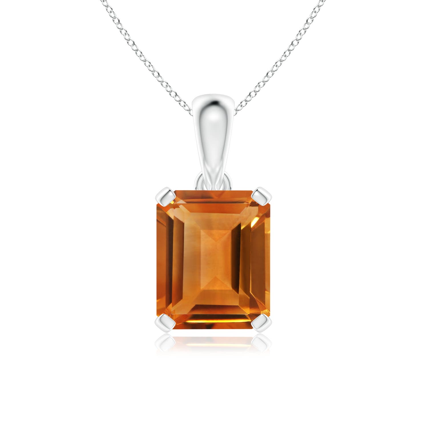 AAA - Citrine / 5.6 CT / 14 KT White Gold