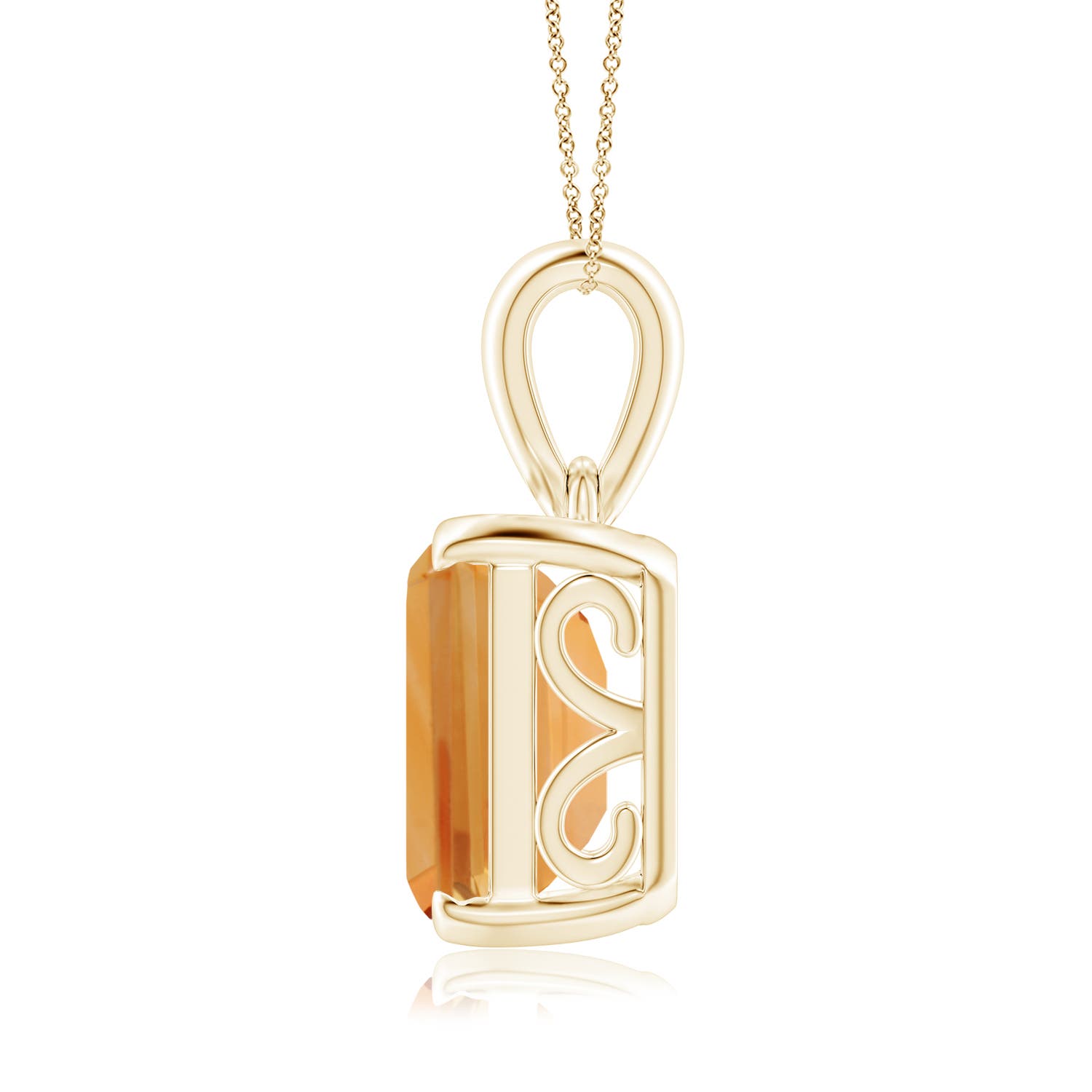 A - Citrine / 9.6 CT / 14 KT Yellow Gold