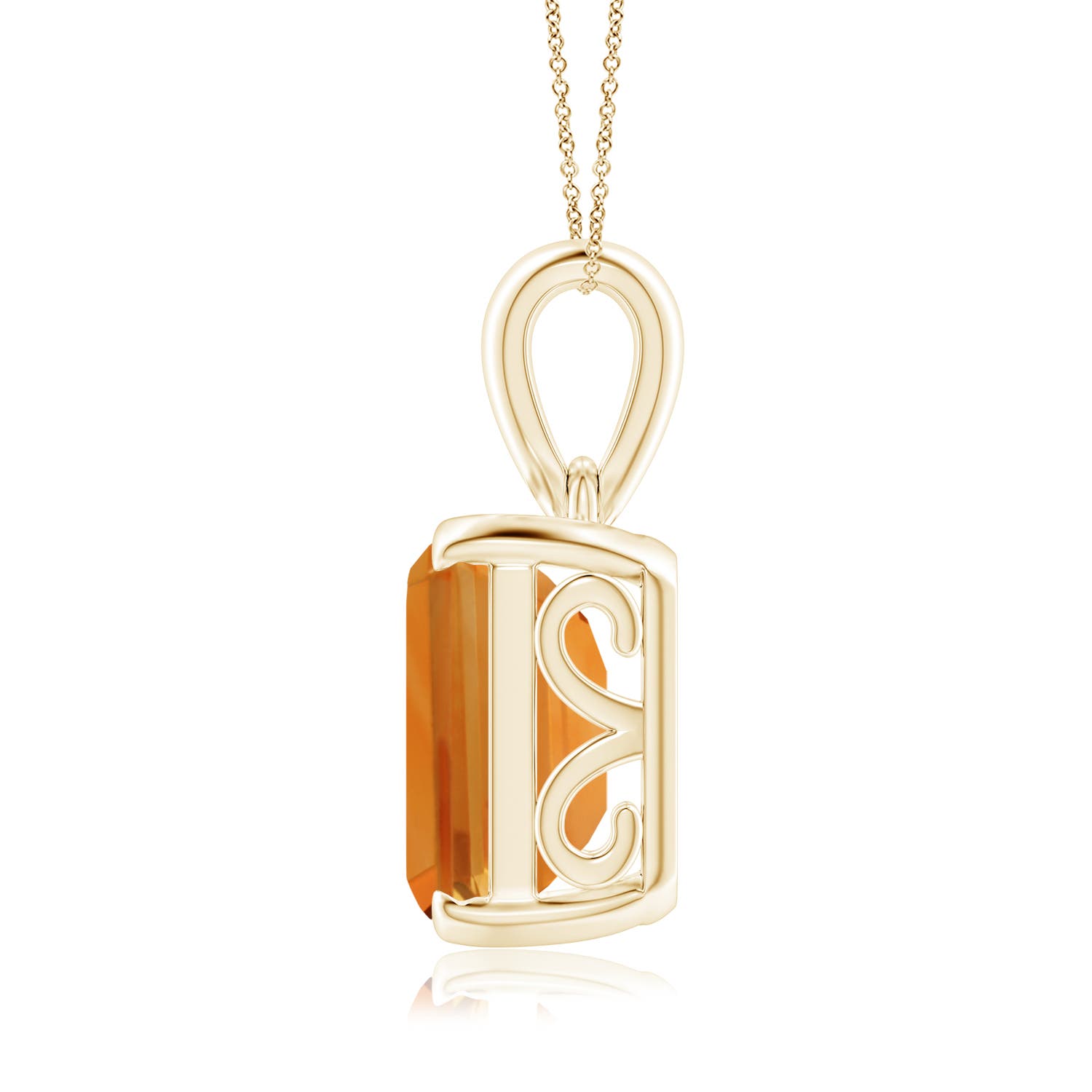 AA - Citrine / 9.6 CT / 14 KT Yellow Gold