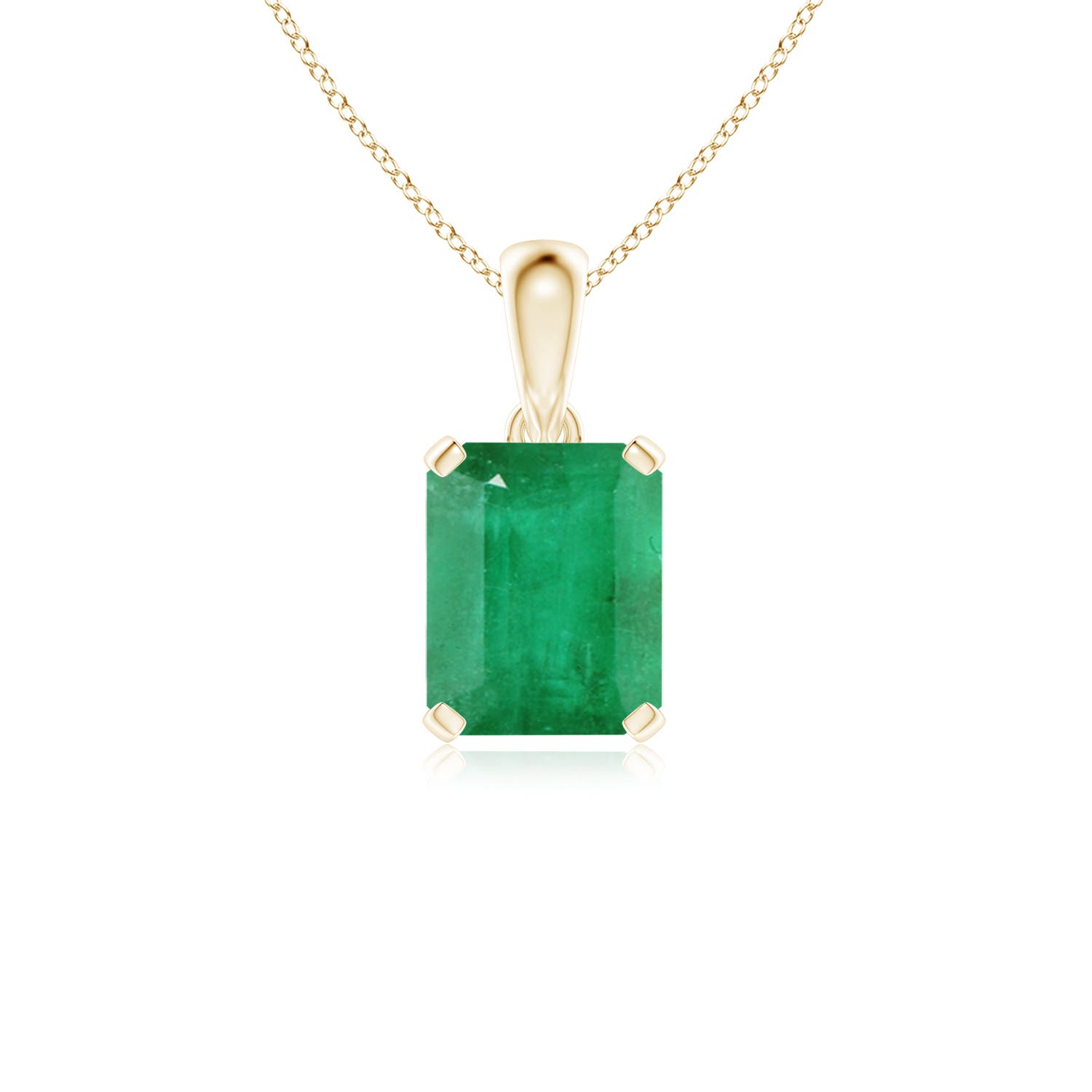 A - Emerald / 2.85 CT / 14 KT Yellow Gold