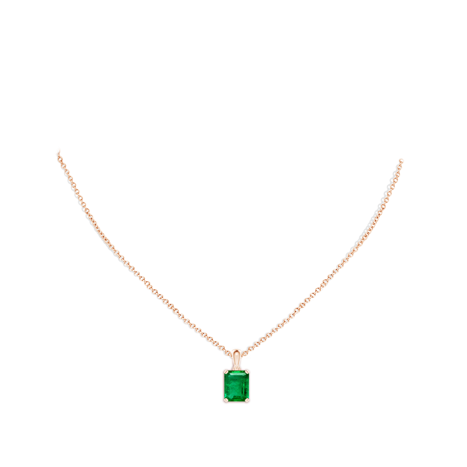 AAA - Emerald / 2.85 CT / 14 KT Rose Gold