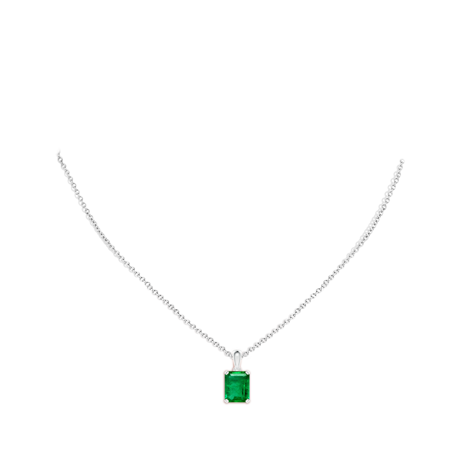 AAA - Emerald / 2.85 CT / 14 KT White Gold