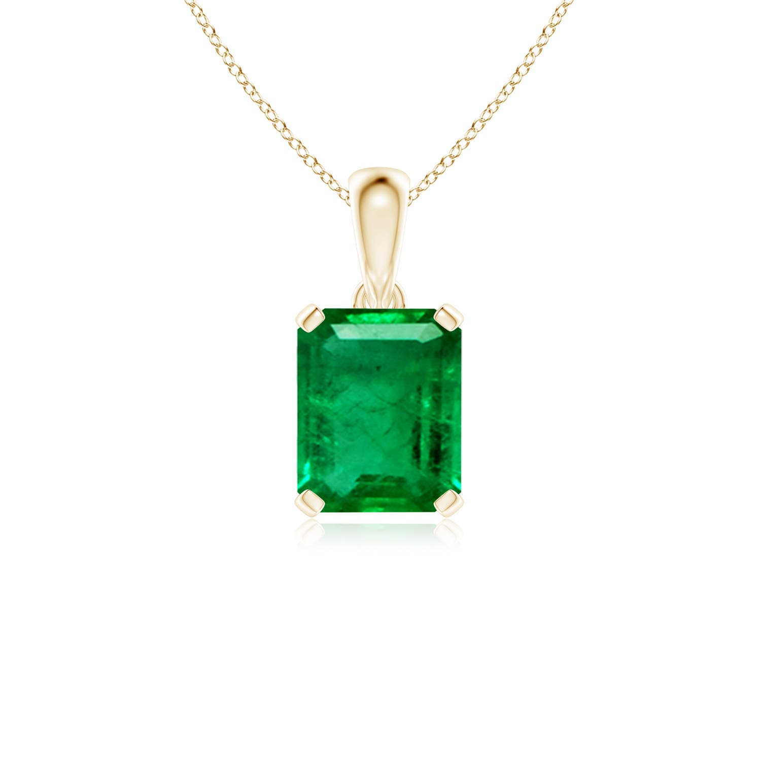 AAA - Emerald / 2.85 CT / 14 KT Yellow Gold