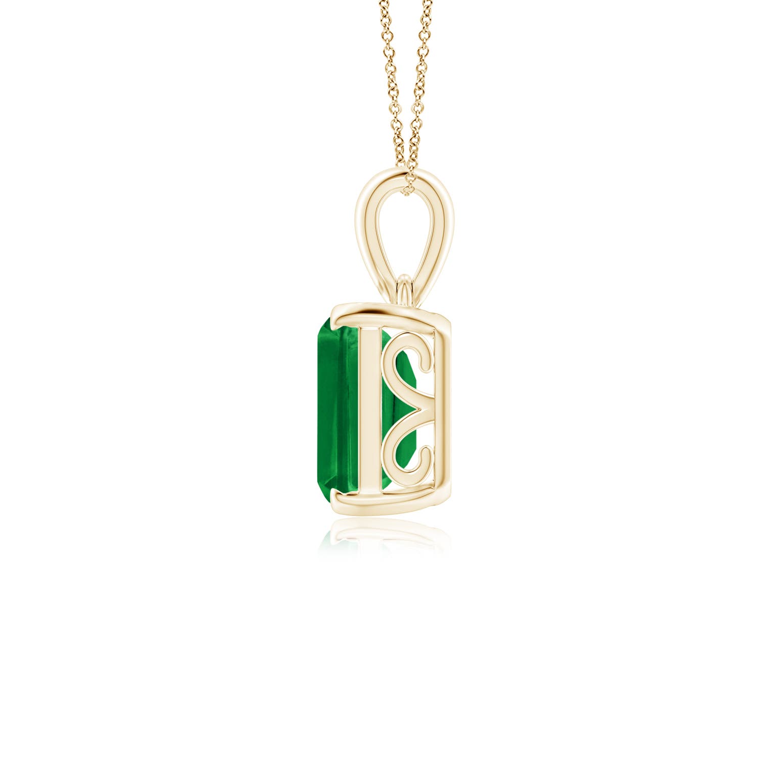 AAA - Emerald / 2.85 CT / 14 KT Yellow Gold