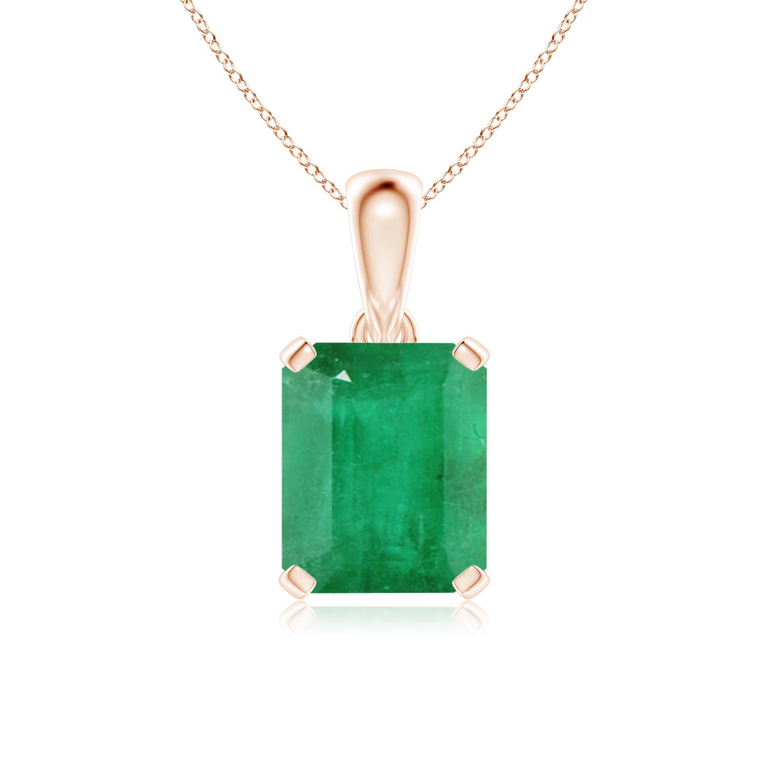 A - Emerald / 5.75 CT / 14 KT Rose Gold