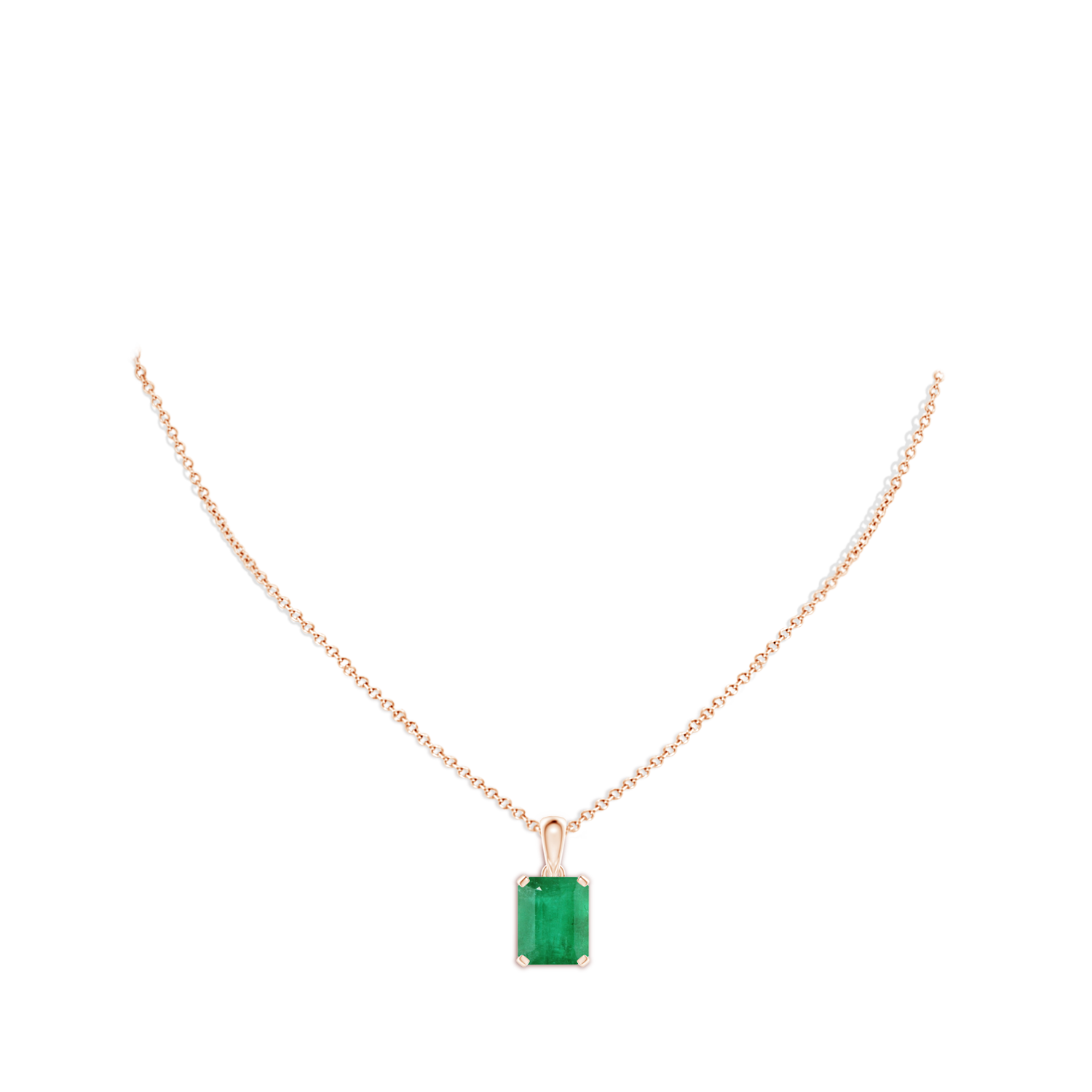 A - Emerald / 5.75 CT / 14 KT Rose Gold