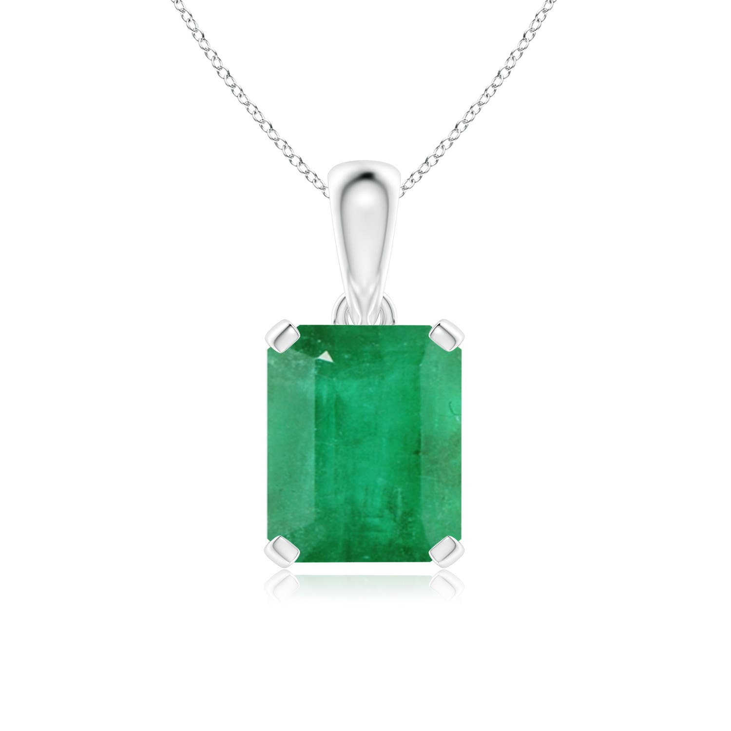 A - Emerald / 5.75 CT / 14 KT White Gold