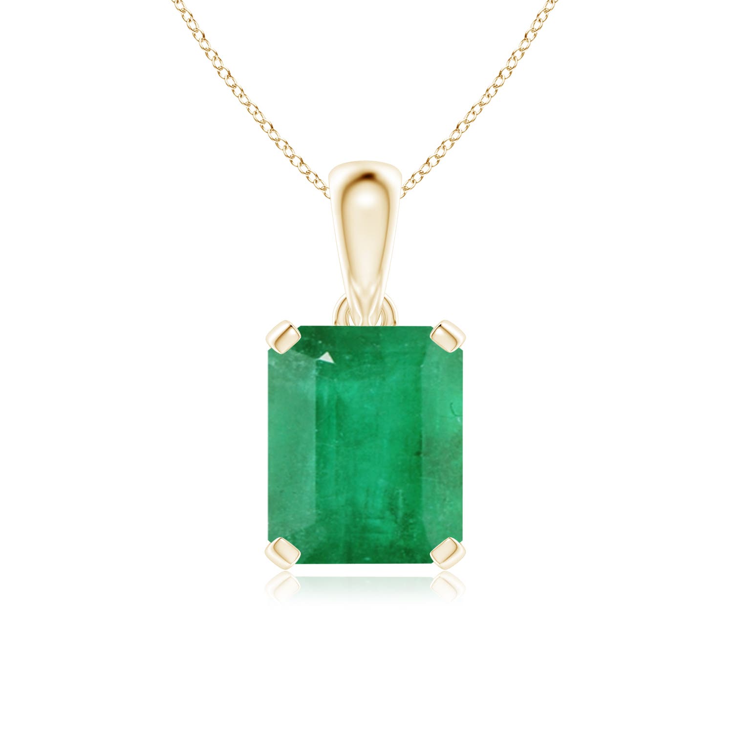 A - Emerald / 5.75 CT / 14 KT Yellow Gold