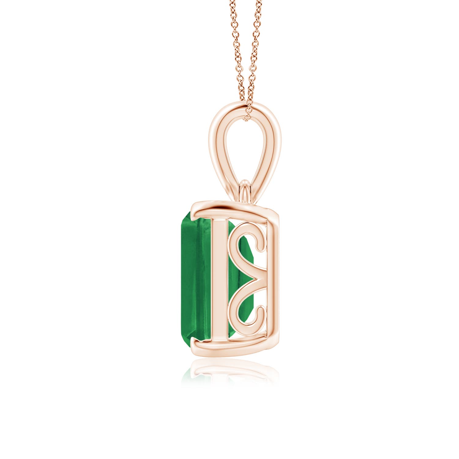 AA - Emerald / 5.75 CT / 14 KT Rose Gold