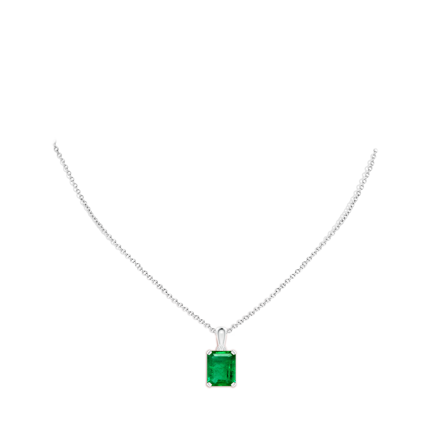 AAA - Emerald / 5.75 CT / 14 KT White Gold