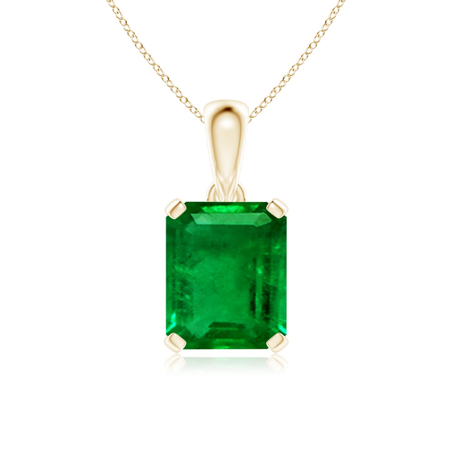 AAAA - Emerald / 5.75 CT / 14 KT Yellow Gold