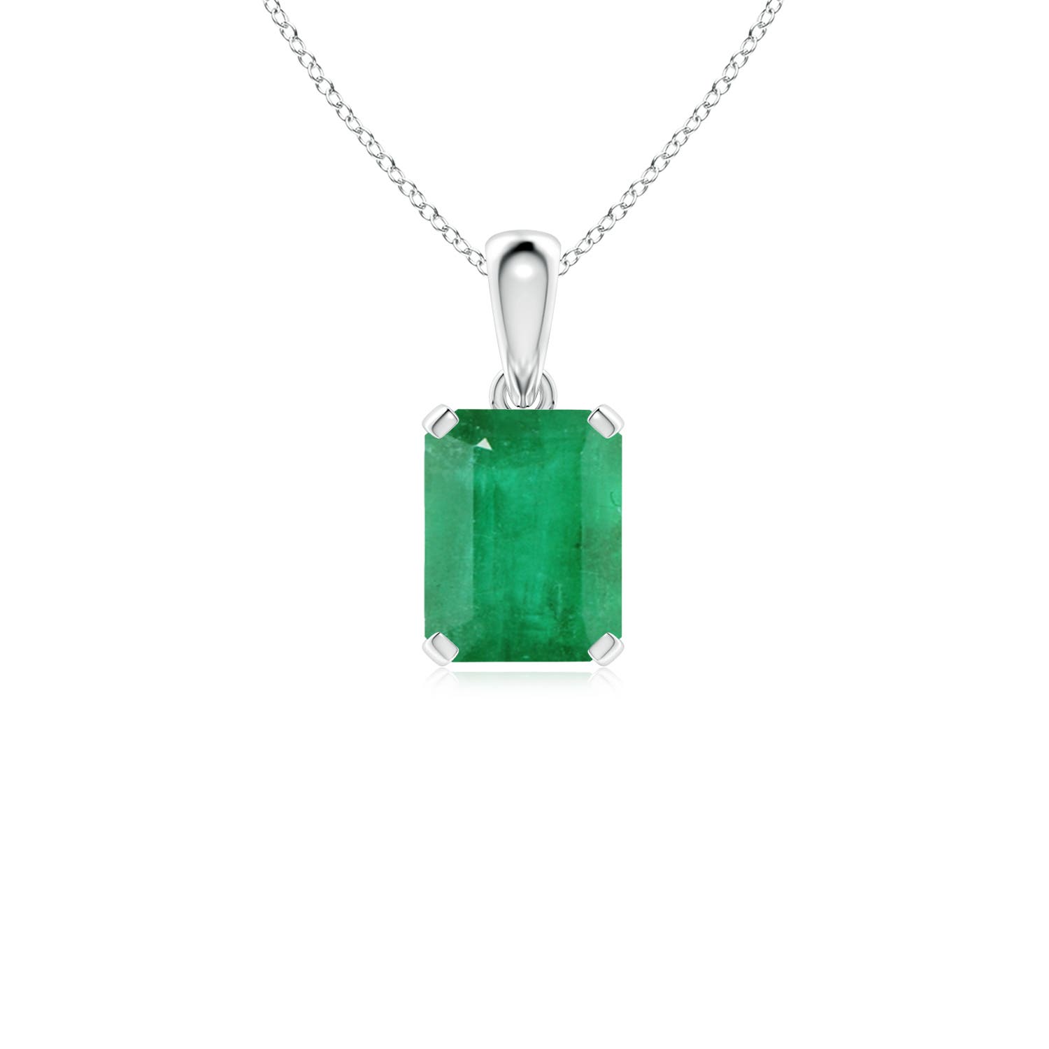 A - Emerald / 2.25 CT / 14 KT White Gold