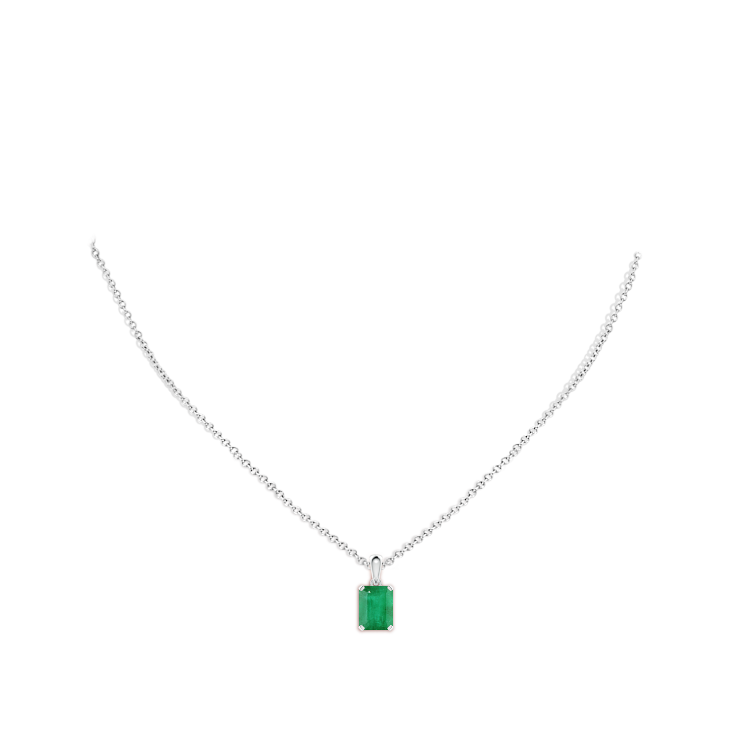 A - Emerald / 2.25 CT / 14 KT White Gold