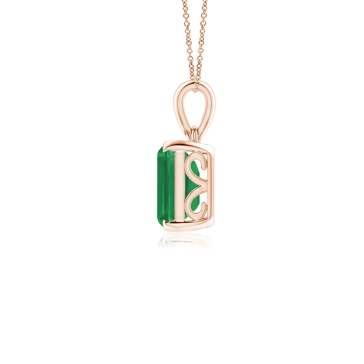 AA - Emerald / 2.25 CT / 14 KT Rose Gold