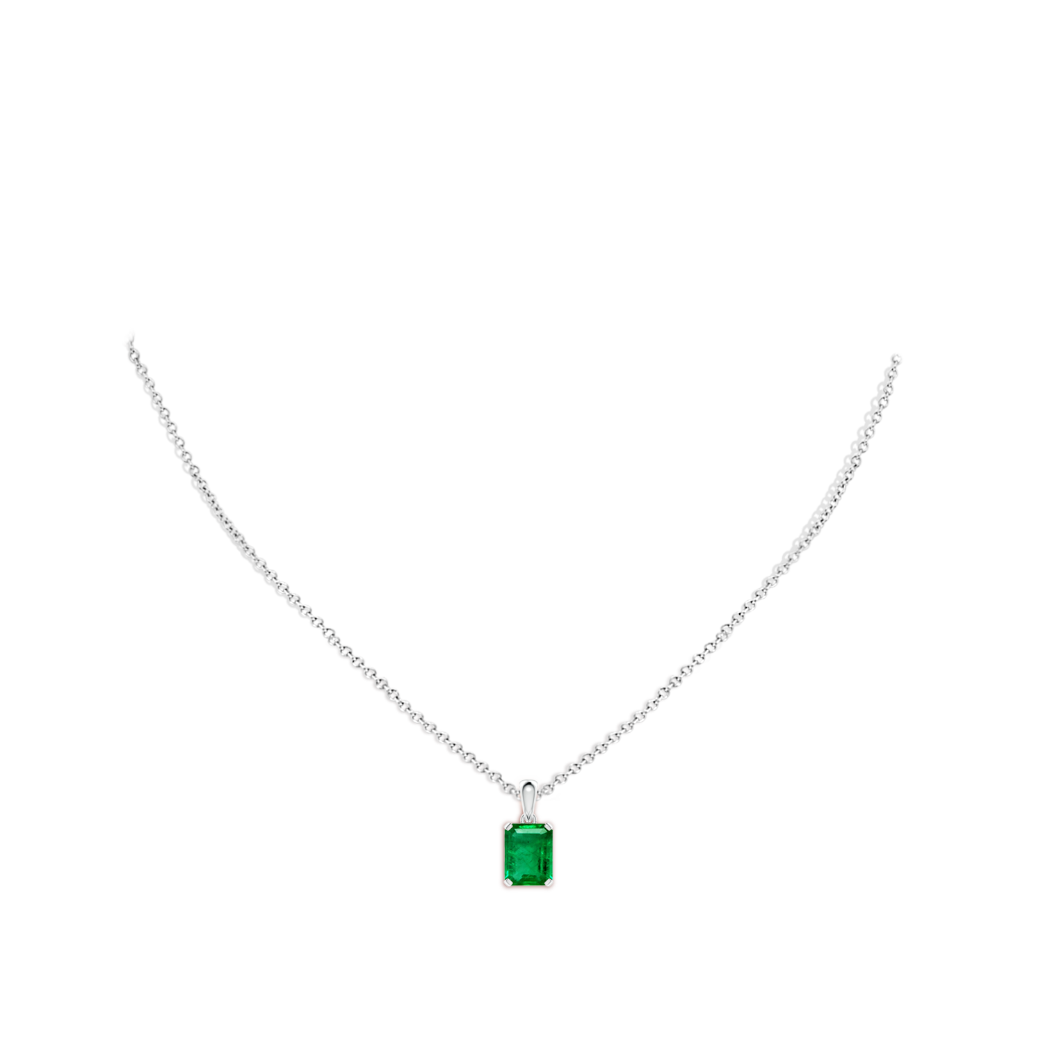 AAA - Emerald / 2.25 CT / 14 KT White Gold