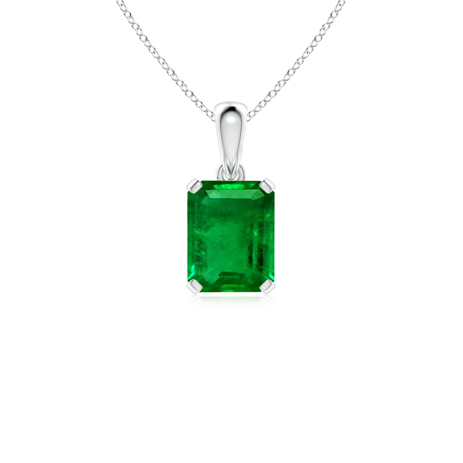 AAAA - Emerald / 2.25 CT / 14 KT White Gold