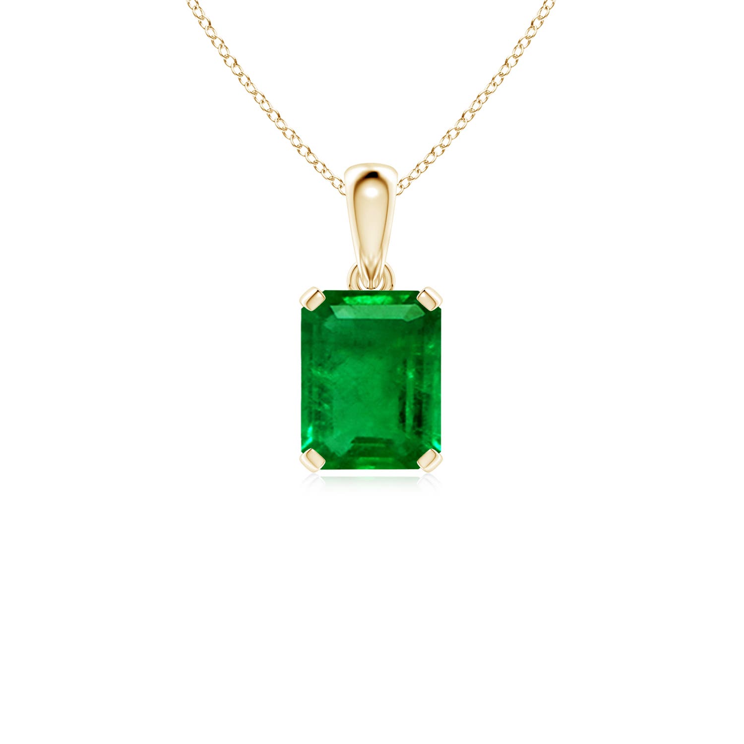 AAAA - Emerald / 2.25 CT / 14 KT Yellow Gold