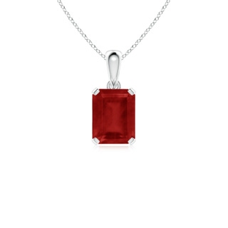 Emerald Cut AA Ruby