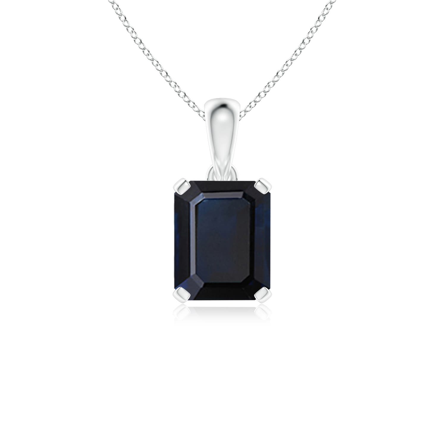 A - Blue Sapphire / 3.4 CT / 14 KT White Gold