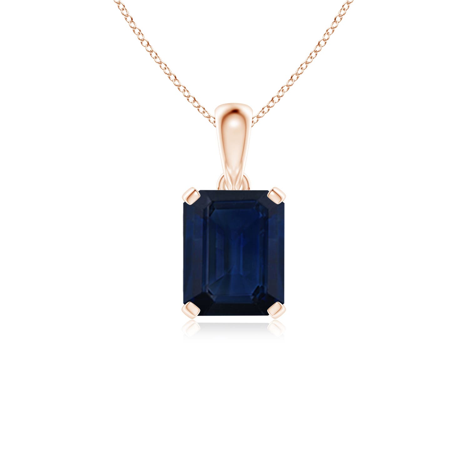 AA - Blue Sapphire / 3.4 CT / 14 KT Rose Gold