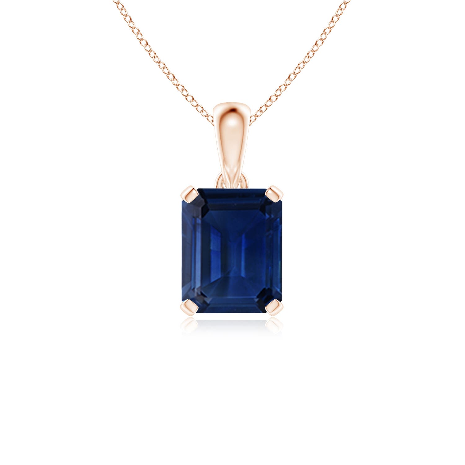 AAA - Blue Sapphire / 3.4 CT / 14 KT Rose Gold