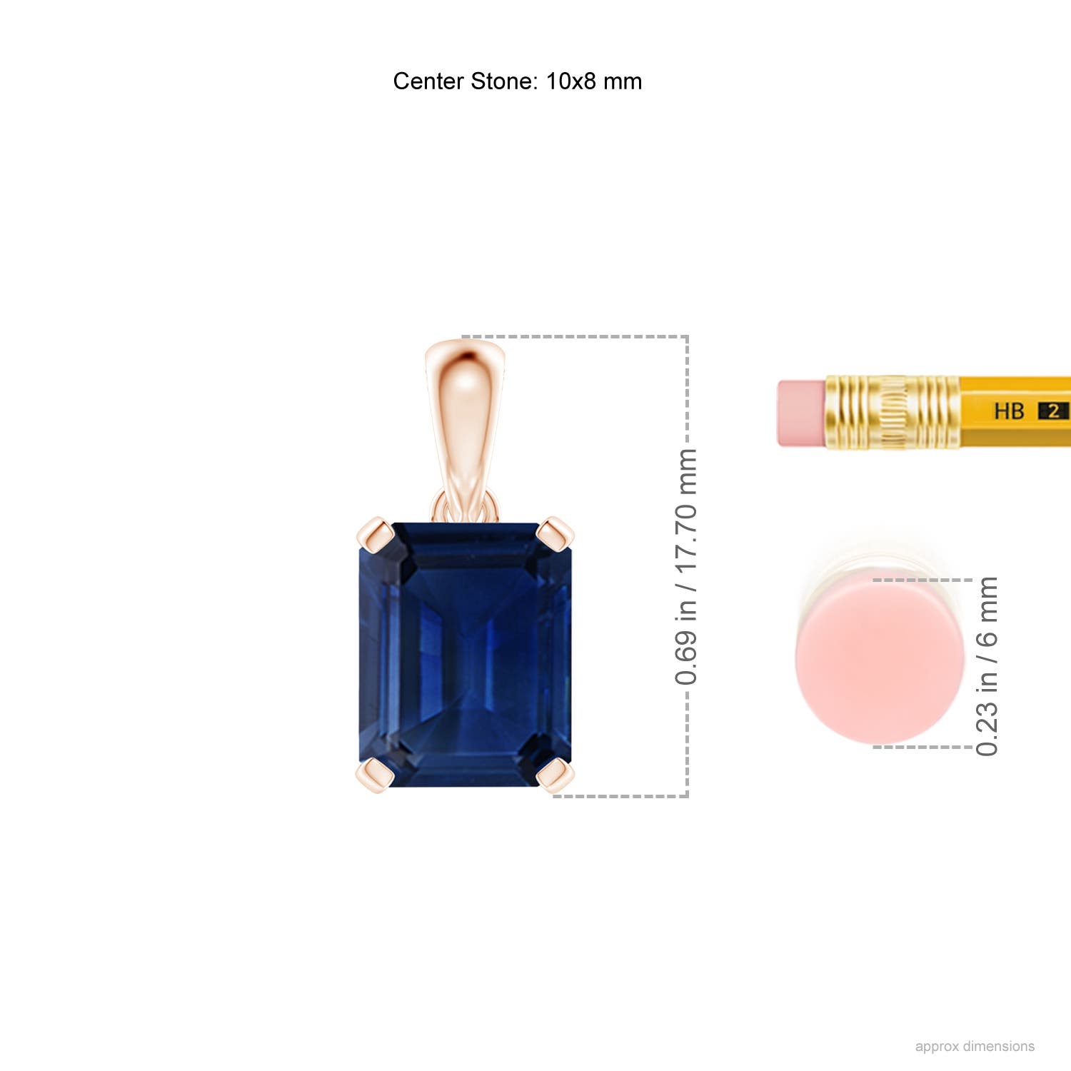 AAA - Blue Sapphire / 3.4 CT / 14 KT Rose Gold