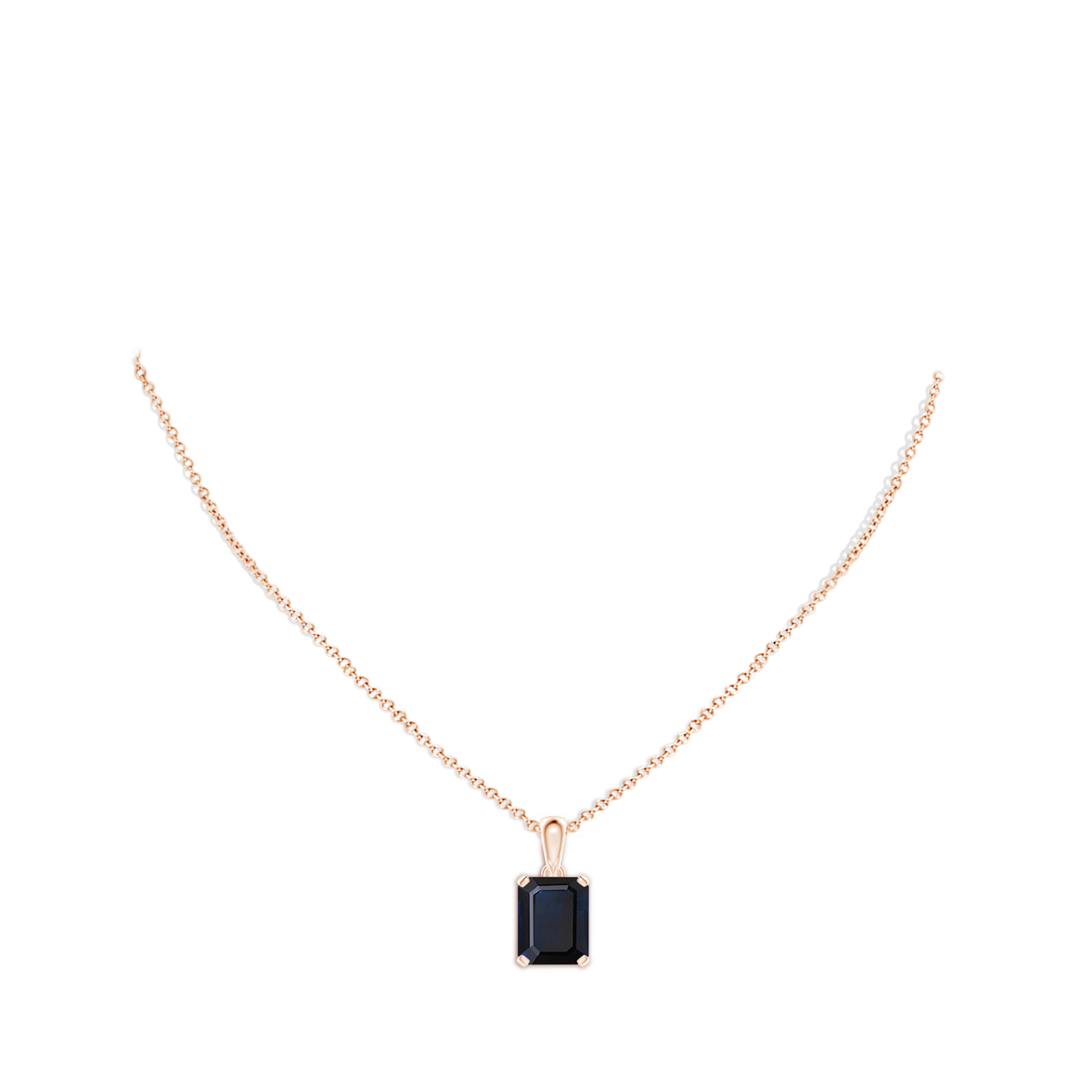 A - Blue Sapphire / 5.5 CT / 14 KT Rose Gold