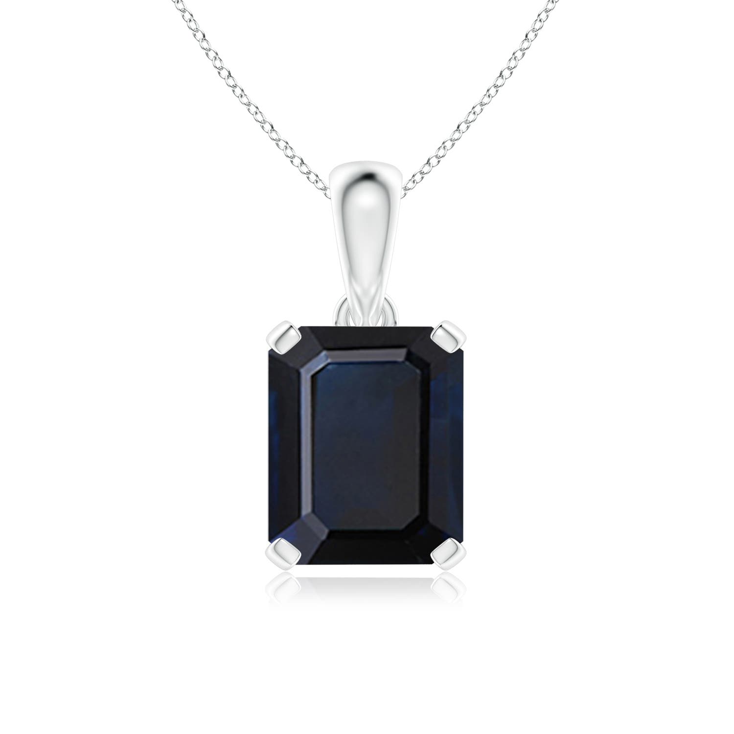 A - Blue Sapphire / 5.5 CT / 14 KT White Gold