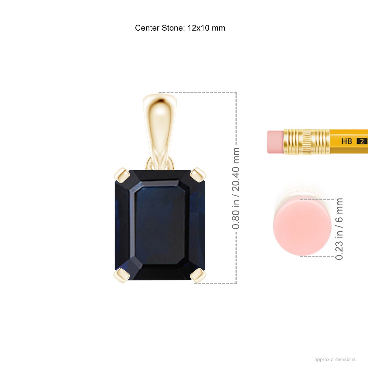 A - Blue Sapphire / 5.5 CT / 14 KT Yellow Gold